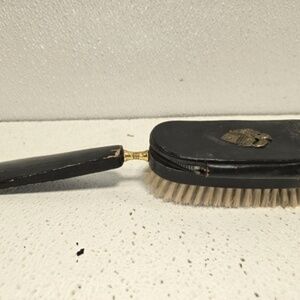Antique Brush with Zipper Compartment 12 inches Home Vanity Women Men